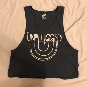 Rocker work out crop tank